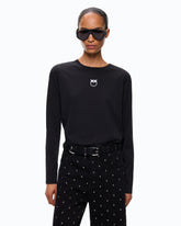 Sweater with Love Birds logo -  | Pinko