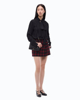 Blouse with sash collar - Black | Pinko
