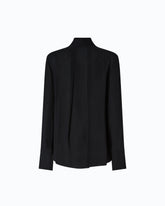 Blouse with sash collar - Black | Pinko