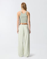 Cropped vest top with PINKO logo -  | Pinko