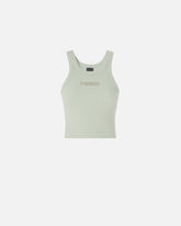 Cropped vest top with PINKO logo -  | Pinko
