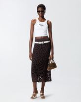 Cropped vest top with PINKO logo -  | Pinko