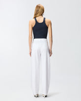 Ribbed vest top with PINKO 3D logo -  | Pinko