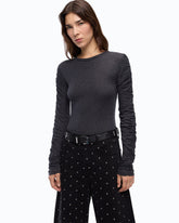 Pullover mit gerafften Ärmeln -  | Pinko