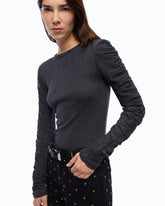 Pullover mit gerafften Ärmeln -  | Pinko