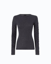 Pullover mit gerafften Ärmeln -  | Pinko