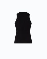 Ribbed top with sheer Love Birds logo -  | Pinko