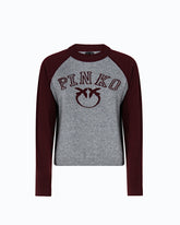Zweifarbiger Pullover mit Logo Love Birds -  | Pinko