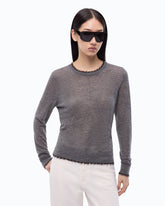 Lightweight wool and cashmere sweater - Dark Grey | Pinko
