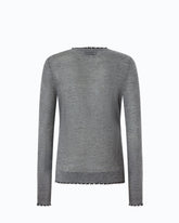 Lightweight wool and cashmere sweater - Dark Grey | Pinko