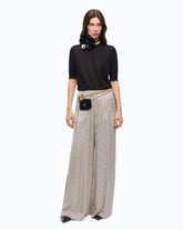 Short-sleeved T-shirt with frayed edges -  | Pinko