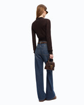 Cropped cardigan with polo collar -  | Pinko