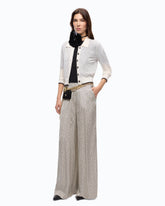 Cropped cardigan with polo collar -  | Pinko