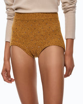 Fully rhinestoned wool-blend shorts -  | Pinko