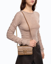 Baby Love Bag One Slouchy crossbody bag in leather with studs -  | Pinko