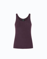 Ribbed merino wool vest top -  | Pinko