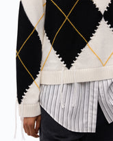 Pullover aus Wolle und Kaschmir mit Maxi-Rauten -  | Pinko