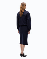 Flannel pencil skirt - Blue | Pinko