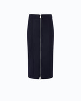 Flannel pencil skirt - Blue | Pinko