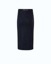 Flannel pencil skirt - Blue | Pinko