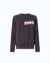 Quiet Is The New Punk swan-print sweatshirt -  | Pinko