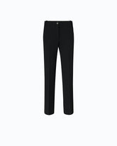 Trousers with pressed crease detail - Black | Pinko