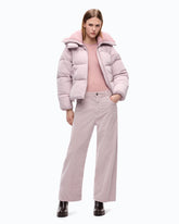 Cropped velvet trousers with leather belt -  | Pinko