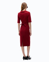 Slim-fit dress with Love Birds belt -  | Pinko