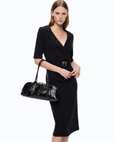 Slim-fit dress with Love Birds belt -  | Pinko