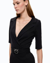 Slim-fit dress with Love Birds belt -  | Pinko
