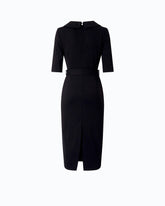 Slim-fit dress with Love Birds belt -  | Pinko