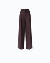 Wide-leg check trousers -  | Pinko