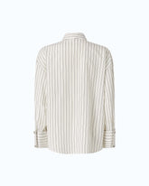 Striped shirt with tie -  | Pinko