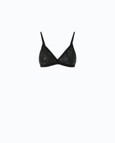 Mesh-effect bra with rhinestones -  | Pinko