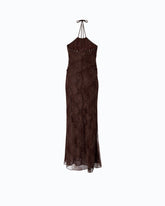 Langes Slipdress mit Spitze -  | Pinko