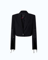 Spencer jacket with slits and laces -  | Pinko
