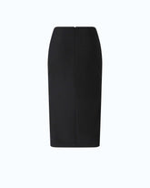 Slim-fit midi skirt with two slits -  | Pinko