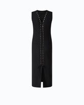 Slim-fit midi dress with lacing -  | Pinko