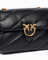Medium Love Bag Puff Maxi Quilt New Buckle shoulder bag - Black | Pinko