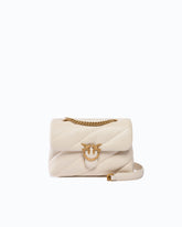 Small Love Bag Puff Maxi Quilt New Buckle shoulder bag - White | Pinko