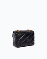 Kleine Love Bag Puff Maxi Quilt New Buckle Schultertasche - Schwarz | Pinko