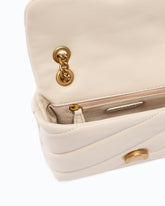 Baby Love Bag Puff Maxi Quilt New Buckle shoulder bag - White | Pinko