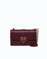 Medium Love Bag One leather handbag with New Buckle - Pink | Pinko