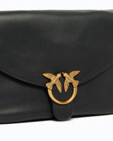 Mittelgroße Ledertasche mit Love Birds Diamond Cut-Schließe -  | Pinko
