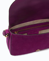 Mini Love Bag Satchel crossbody bag in suede - Trasparente | Pinko