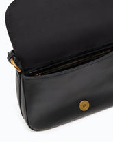 Kleine Love Satchel Umhängetasche aus Leder - Schwarz | Pinko