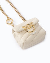 Accessoire Nano Love Bag Puff aus Nappaleder - Beige | Pinko