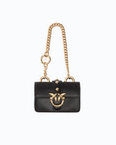 Nano Love Bag One aus Leder - Dunkelrot | Pinko