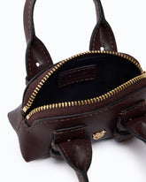 Accessoire Nano Escape Bag aus Leder - Dunkelrot | Pinko