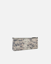 Mittelgroße Schulter-Clutch New Horizontal aus Veloursleder mit Python-Print -  | Pinko